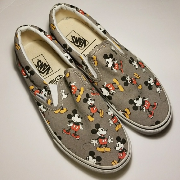 mickey mouse slip ons